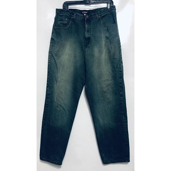 Vintage Guess Womens Size 36 Pascal Jeans Green Mom Style High Waist - Picture 1 of 9
